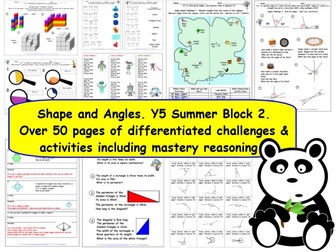 Geometry Properties of Shapes & Angles KS2 Y5 Summer Block 2 Measure & Calculate Anlges & Polygons