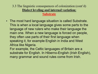 Colonial Language – History, Diversity & Change
