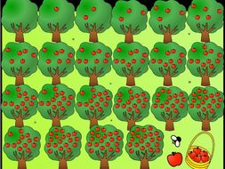 Counting Apples 0-20 Clipart, Color + Black Line Images Included!