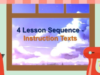 Y1 Literacy - Instructions - 4 Lesson Sequence & 4 HW activities