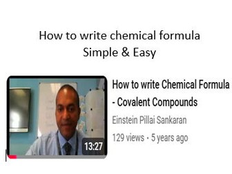 Chemical Formula (Covalent ) – Simple & Easy