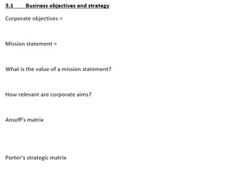Theme 3 Ed Excel Business Revision