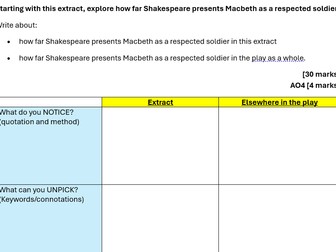 AQA GCSE English Literature: Macbeth Exam Practice Workbook:10 Exam Questions, Essay Planning & W