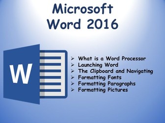 Microsoft Word formatting skills