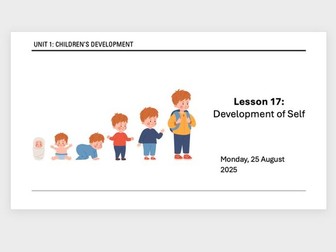 AAQ Early Childhood Development Unit 1 - Development of Self E3