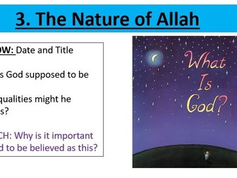 The Nature of Allah - EDEXCEL Spec B - Muslim Beliefs