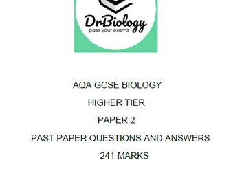 Paper 2 - AQA GCSE Biology HT - Prediction Paper 2026