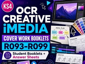 OCR Cambridge National Creative iMedia Cover Work Booklets & answers Units R093–R099