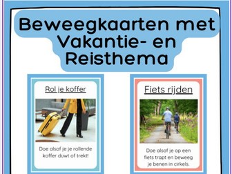 Montessori Beweegkaarten Vakantie & Reis