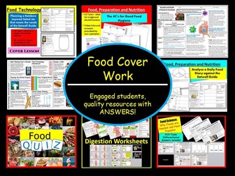 KS3/GCSE Food Cover Work/Worksheets