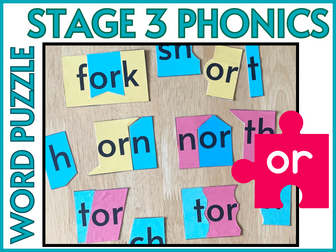 Stage 3 Phonics or Word Puzzle