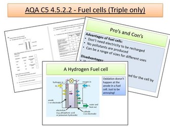 AQA C5 Fuel cells TRIPLE ONLY