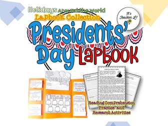 Presidents’ Day Lapbook with Reading Comprehension Activities