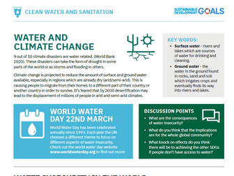 Exploring SDG 6 - Clean Water and Sanitation