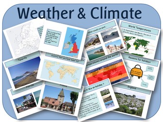 KS2 Geography: Weather and climate zones around the world topic - powerpoints and activities