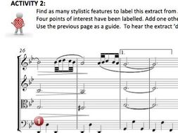 Baroque Music features and activities