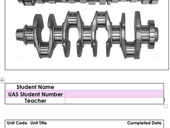 AQA Unit Award (117850 - Level 2) Engineering using a crankshaft and cams to make movement.