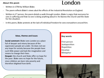 AQA Poetry Power and Conflict REVISION GUIDE AND ACTIVITIES