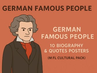 German Famous People – Biography & Quotes Pack