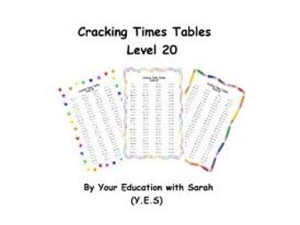 Cracking Times Tables - Levels 17, 18, 19 and 20 (DISCOUNTED PRICE)