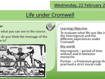 Life Under Cromwell