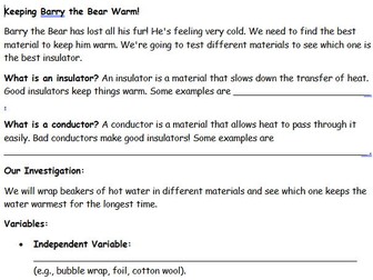 Insulation Practical SEN Low ability