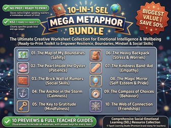 Digital Citizenship & AI Ethics Worksheets Bundle | 10-in-1 KS2 SEL & Tech Wellbeing Pack