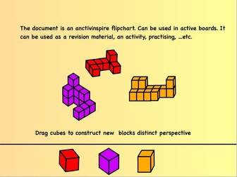Construct blocks using cubics to measure volume