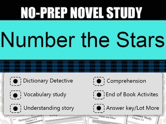 Number the Stars Novel Study-Complete Novel Study Guide.