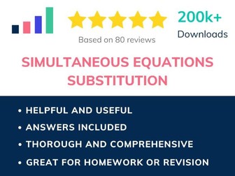 Simultaneous equations - substitution