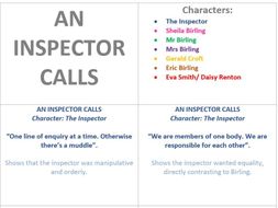 An Inspector Calls Character Revision Flashcards Detailed Revision - Vrogue