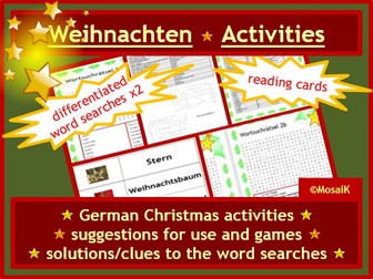 Christmas German Activities & Games