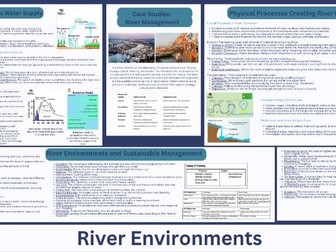 IGCSE Edexcel Geography knowledge organiser River Environments