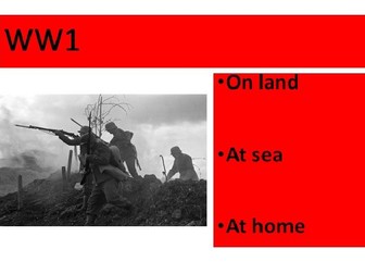 KS3 - WW1: from causes to peace treaties