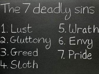 The seven Deadly Sins Drama Scheme