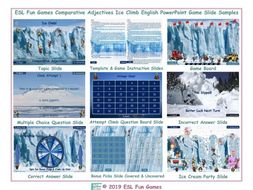 Comparative Adjectives Ice Climb Interactive English PowerPoint Game