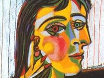 Cubism Portrait Art lesson