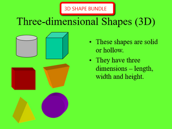 3D shapes bundle