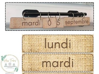 French Calendar - Hessian