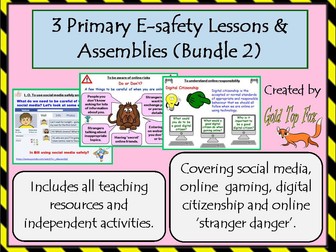 Three Internet Safety Primary Assemblies or Lessons (Bundle Two)