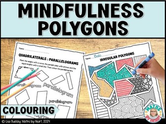 Mindfulness Colouring Pages Maths Polygons