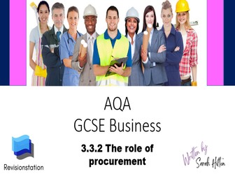 AQA GCSE Business complete lesson: 3.3.2 The role of procurement