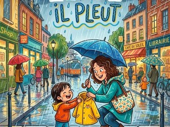 Primary French Song: Il  pleut (il faut un manteau)