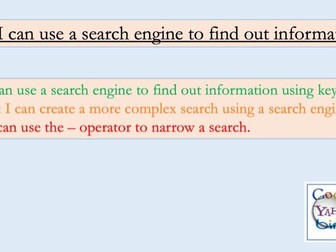 Computing - Using a search engine