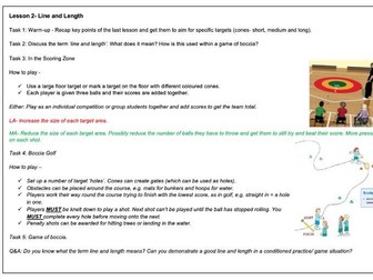 Boccia SOW and Lesson Plans