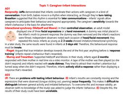 Attachment Revision (AS Psychology)