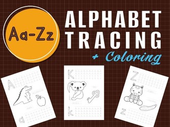 Alphabet Tracing & Colouring A–Z