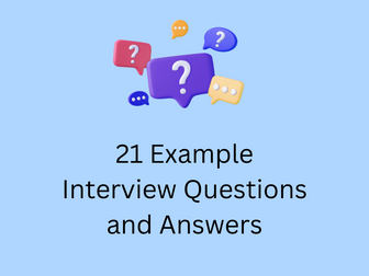 21 Example Interview Questions & Answers