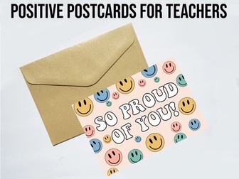 Printable Positive Teacher Postcard, Positive Feedback For Students, Classroom Management Tool