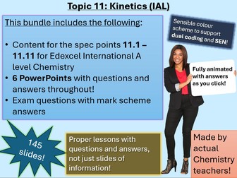 Edexcel International A level Chemistry - lessons with questions and answers | Topic 11 | Kinetics